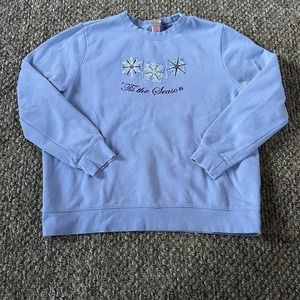vintage snowflake crewneck
